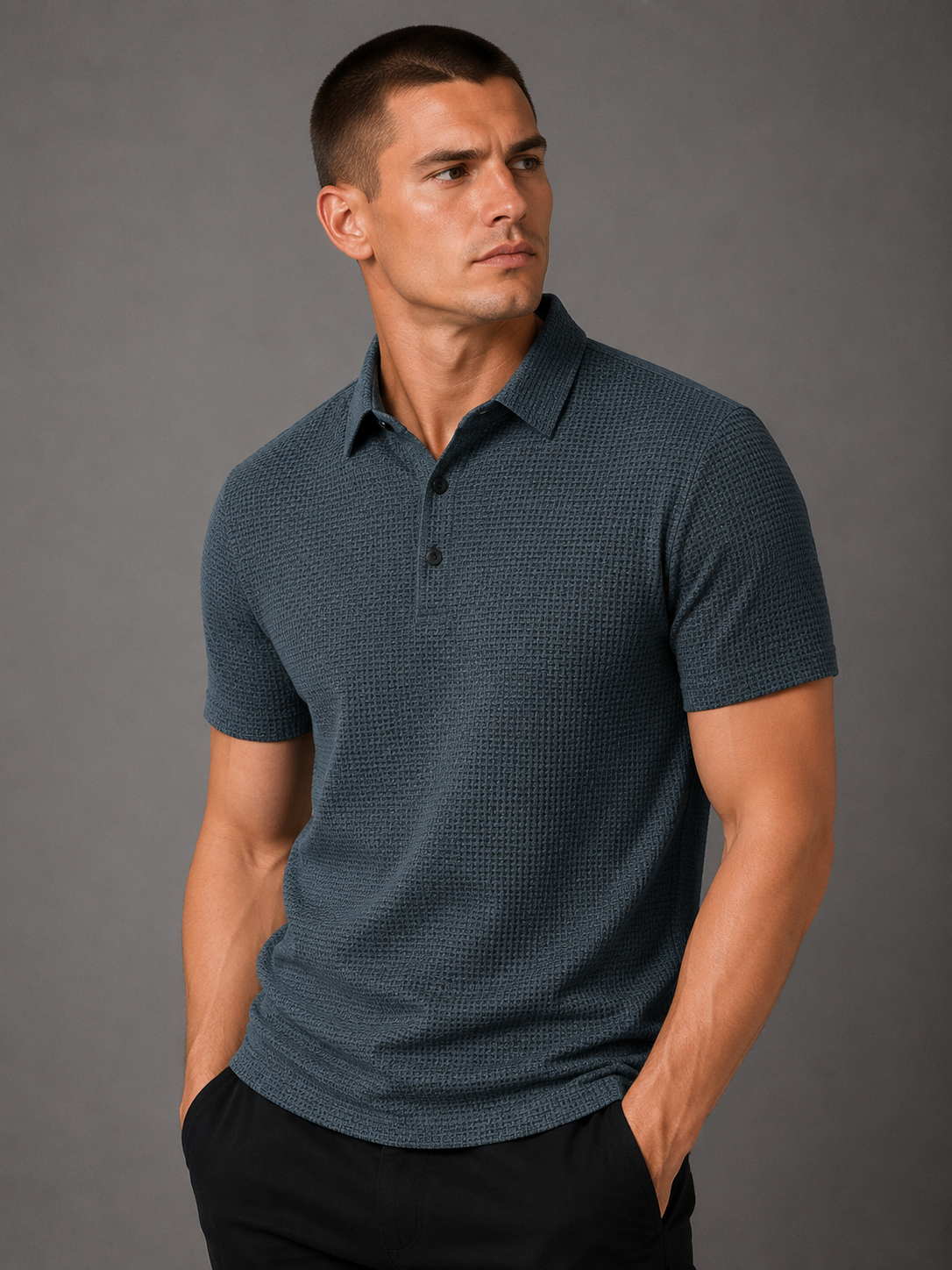 Camisa Polo Masculina Business Casual Premium Manga Curta