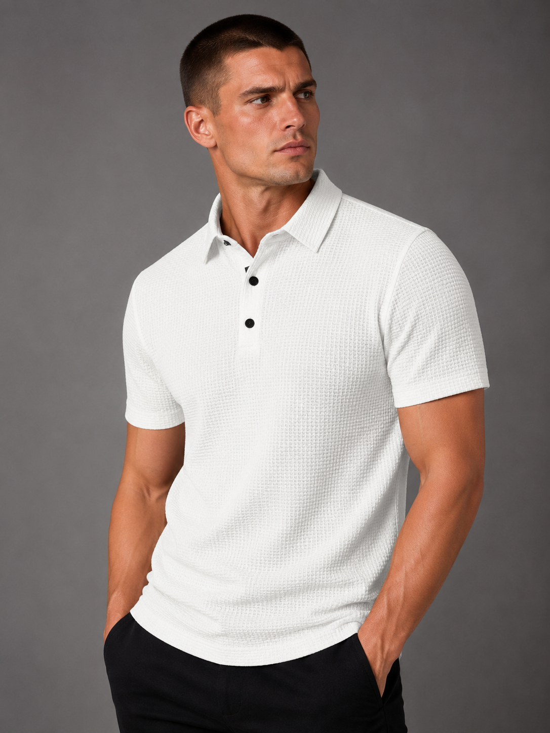 Camisa Polo Masculina Business Casual Premium Manga Curta