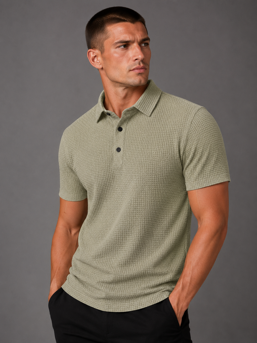 Camisa Polo Masculina Business Casual Premium Manga Curta
