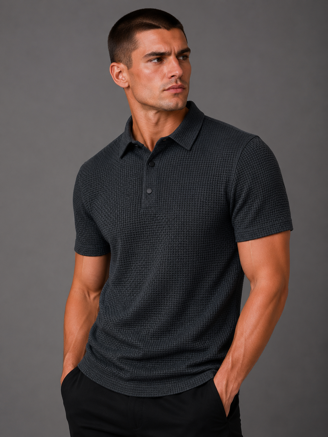 Camisa Polo Masculina Business Casual Premium Manga Curta