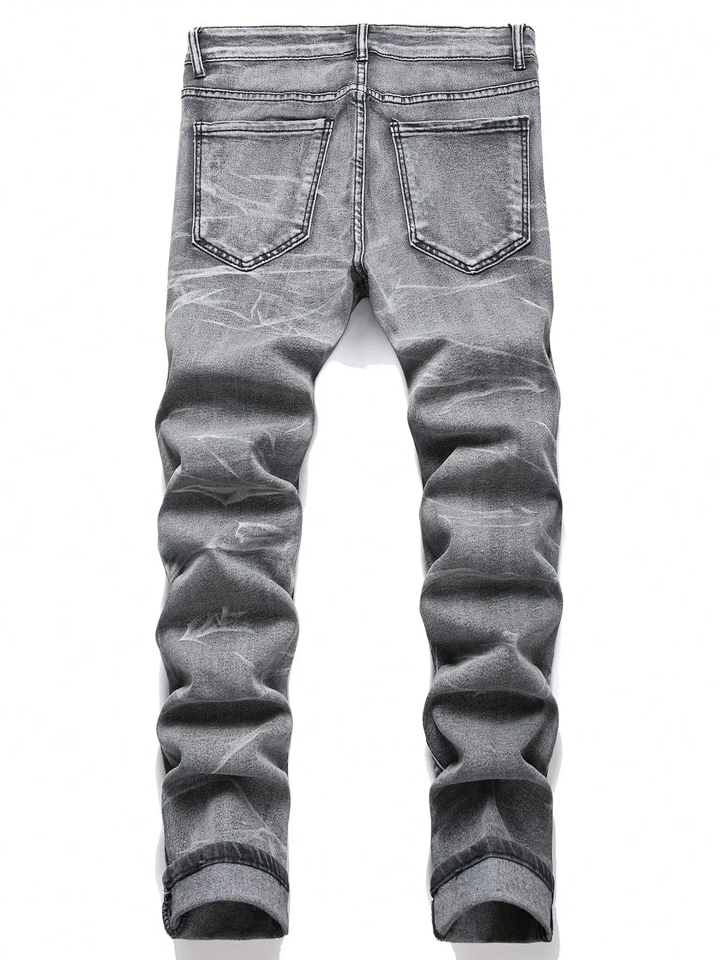 Calça Jeans Masculina Slim Destroyed Stretch