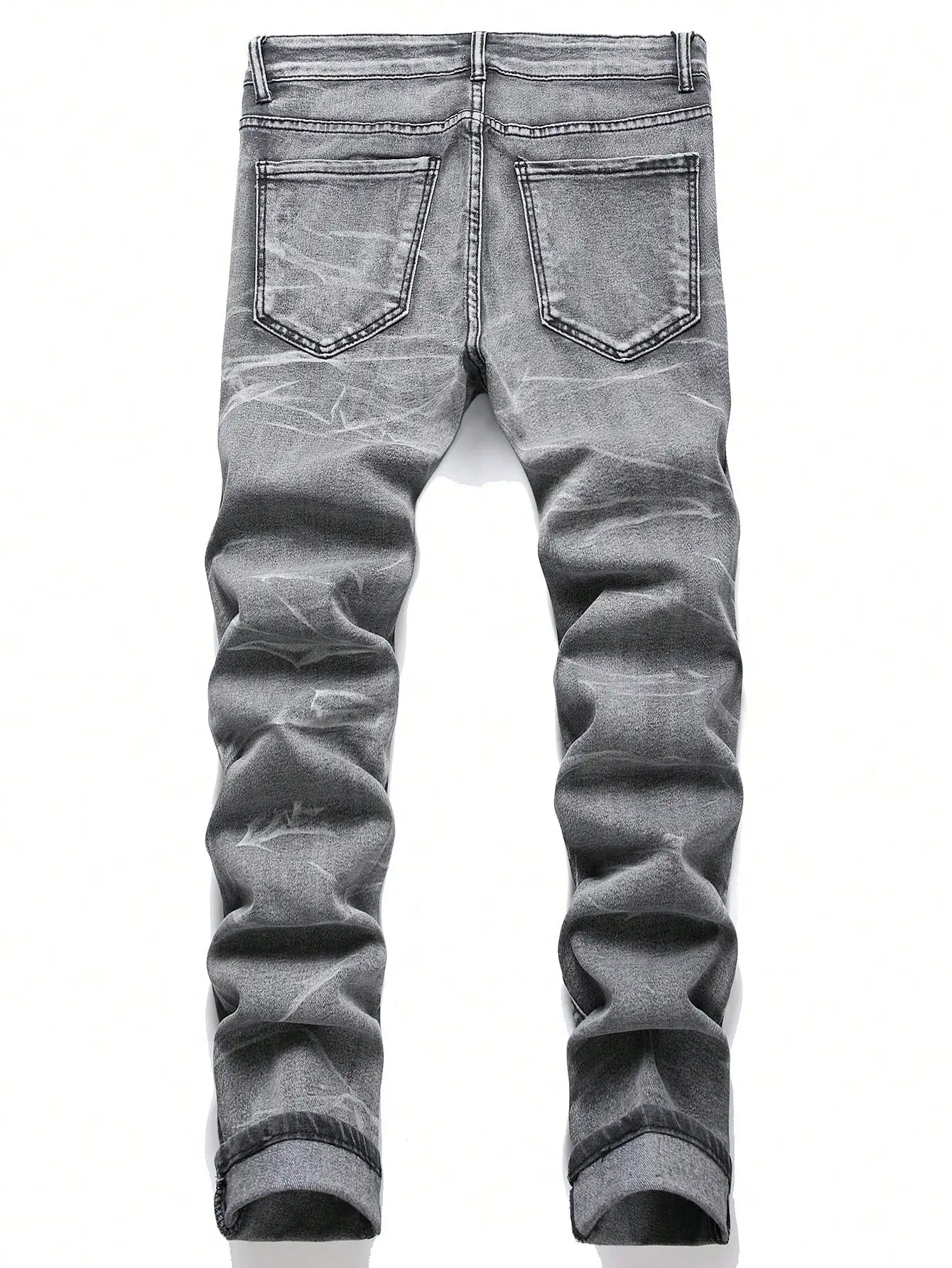 Calça Jeans Masculina Slim Destroyed Stretch